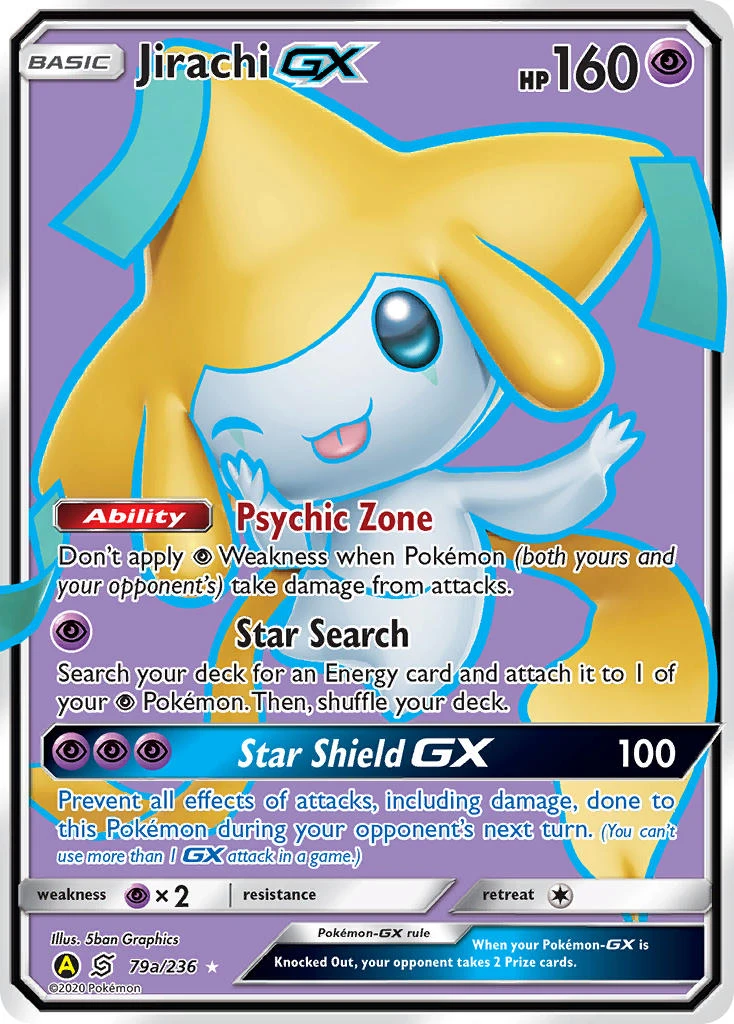 Jirachi GX #79a — Yellow A Alternate