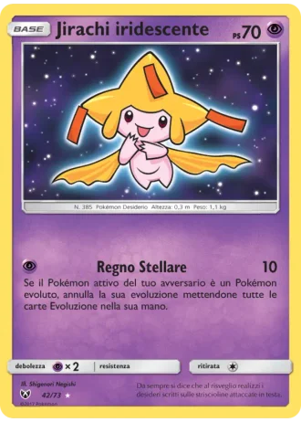 Jirachi iridescente #42/73 — Leggende Iridescenti