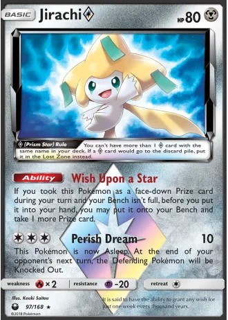 Jirachi Prism Star #97/168 — Celestial Storm