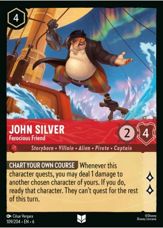 John Silver - Ferocious Friend #109/204 — Azurite Sea