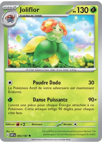 Joliflor #003/197 — Flammes Obsidiennes