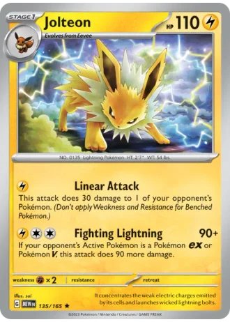 Jolteon #135/165 — 151