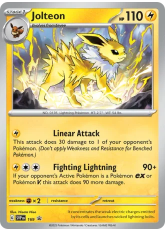Jolteon #169 — Scarlet & Violet Promos