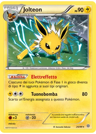 Jolteon #26/98 — Antiche Origini