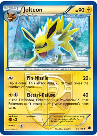 Jolteon #34 — Plasma Freeze