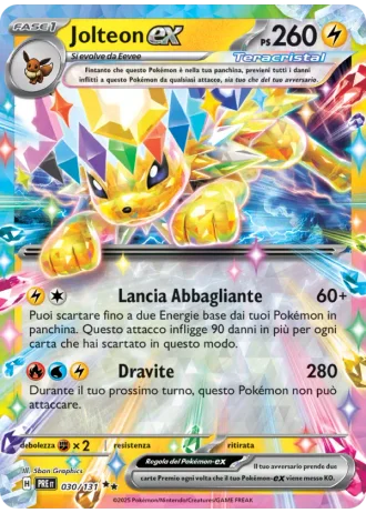 Jolteon ex #030/131 — Evoluzioni Prismatiche