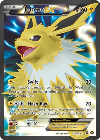 Jolteon EX #28a — Yellow A Alternate
