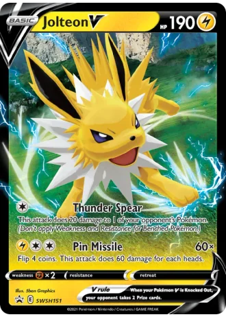 Jolteon V SWSH151 — Sword & Shield Promos