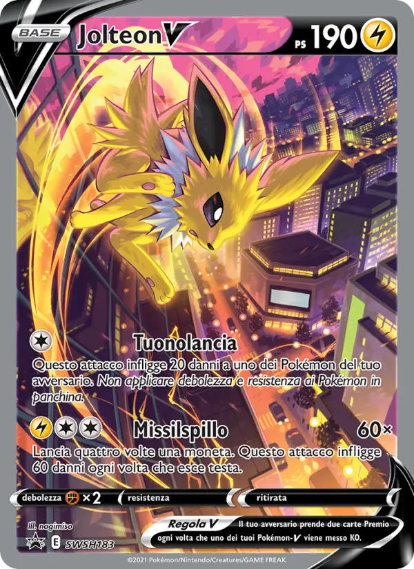 Jolteon V SWSH183 — Spada e Scudo Promos