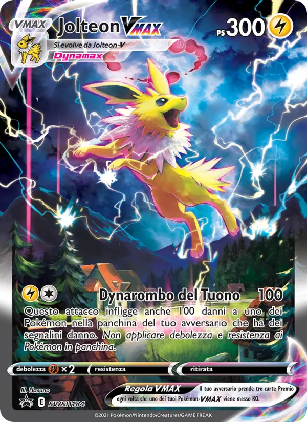 Jolteon VMAX SWSH184 — Spada e Scudo Promos