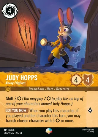 Judy Hopps - Always Vigilant #206/257 — Hyperia City