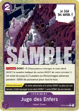 Juge des Enfers (OP02-089) (Jolly Roger Foil) — ONE PIECE CARD THE BEST (PRB01)