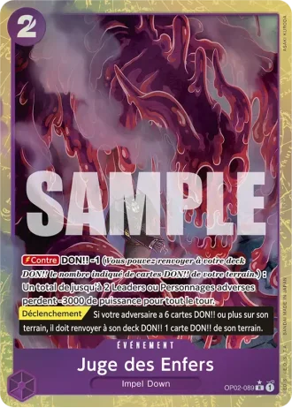 Juge des Enfers (OP02-089) (Reprint) — ONE PIECE CARD THE BEST (PRB01)