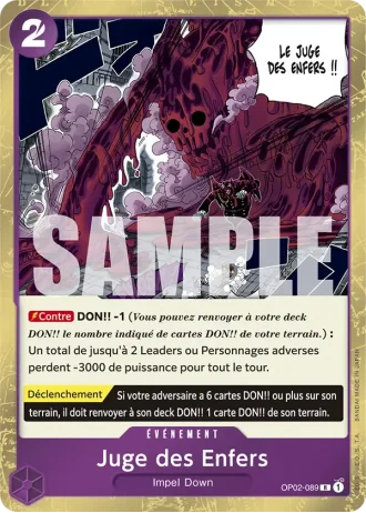 Juge des Enfers (OP02-089) (Textured Foil) — ONE PIECE CARD THE BEST (PRB01)