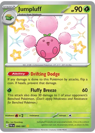 Jumpluff #098 — Paldean Fates