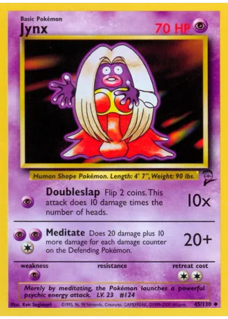 Jynx #45/130 — Base Set 2