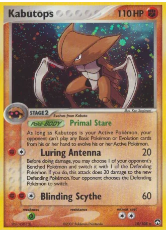 Kabutops #10 — Power Keepers