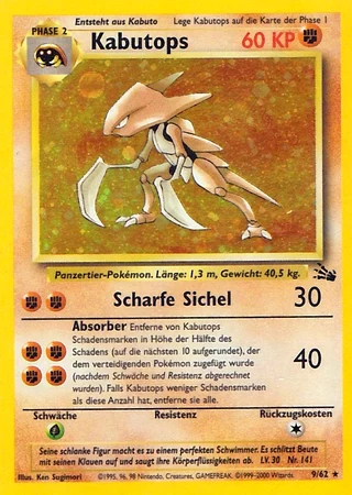 Kabutops #9 — Fossil