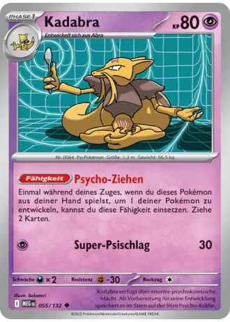 Kadabra #055/132 — Mega-Entwicklung