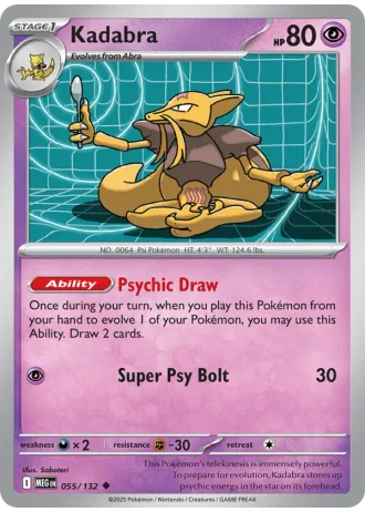 Kadabra #055/132 — Mega Evolution
