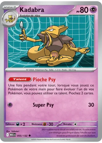 Kadabra #055/132 — Méga-Évolution