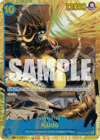 Kaido (OP05-118) (Reprint) — One Piece The Best (PRB01)