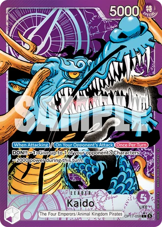 Kaido (OP17-058) (Alternative Art) — The World's Strongest Warriors (OP17)