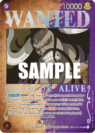 Kaido (ST04-003) (Wanted Poster) — Pillars of Strength (OP03)