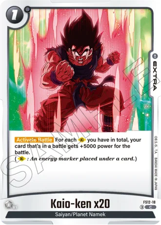 Kaio-ken x20 FS12-18 — Starter Deck EX: The Beat of Ki (FS12)