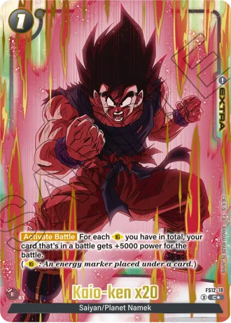 Kaio-ken x20 (Gold) FS12-18 — Starter Deck EX: The Beat of Ki (FS12)
