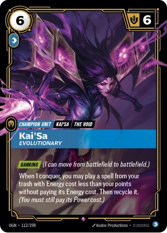 Kai'Sa, Evolutionary #112/298 — Origins
