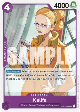 Kalifa (OP03-060) (Full Art) — ONE PIECE CARD THE BEST (PRB01)