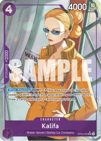 Kalifa (OP03-060) (Full Art) — One Piece The Best (PRB01)