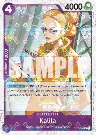 Kalifa (OP03-060) (Jolly Roger Foil) — ONE PIECE CARD THE BEST (PRB01)