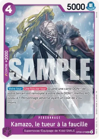 Kamazo, le tueur à la faucille (OP06-076) (Pirate Foil) — ONE PIECE CARD THE BEST vol.2 (PRB02)
