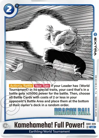 Kamehameha! Full Power!  SB01-020 — Manga Booster 01 (SB01)