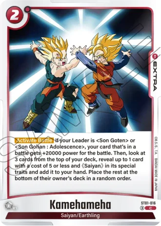 Kamehameha ST01-016 — Story Booster 01 (ST01)