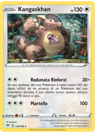 Kangaskhan #133/189 — Fiamme Oscure