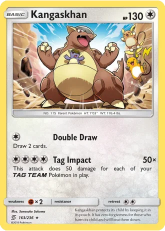 Kangaskhan #163/236 — Unified Minds