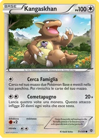 Kangaskhan #71/101 — Esplosione Plasma