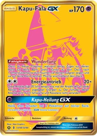 Kapu-Fala GX SV94/94 — Schillernde Schatzkammer (Verborgenes Schicksal)