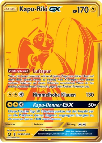 Kapu-Riki GX SV93/94 — Schillernde Schatzkammer (Verborgenes Schicksal)