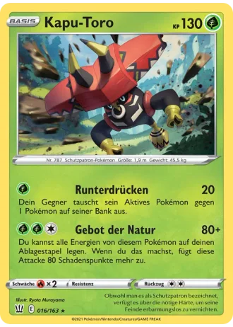 Kapu-Toro #16/163 — Kampfstile