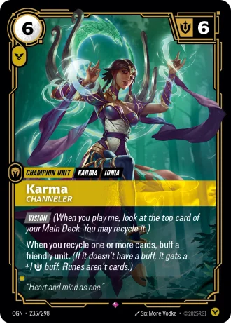 Karma, Channeler #235/298 — Origins