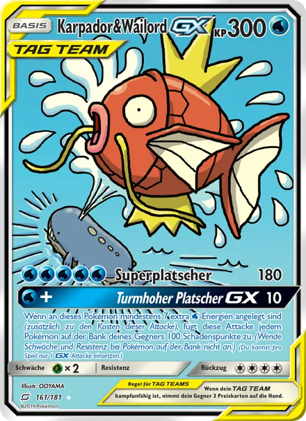 Karpador & Wailord GX #161 — Teams sind Trumpf