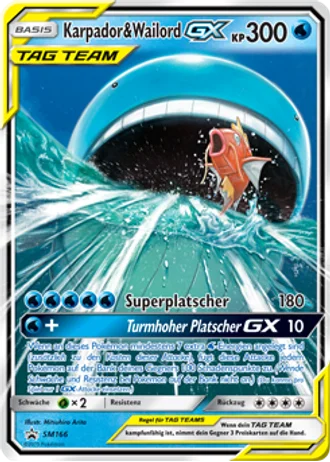 Karpador & Wailord GX SM166 — Sonne & Mond Promos