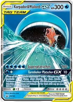 Karpador & Wailord GX SM166 — Sonne & Mond Promos