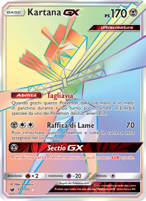 Kartana GX #117 — Invasione Scarlatta