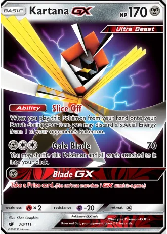 Kartana GX #70/111 — Crimson Invasion