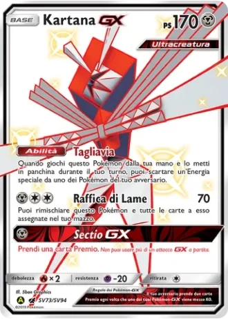 Kartana GX SV73/94 — Tesoro Cromatico (Destino Sfuggente)